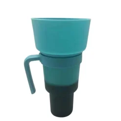 The Decor Haven Küche & Esszimmer|Outdoor-Artikel-2-in-1 Snack- und Getränkehalter Cup