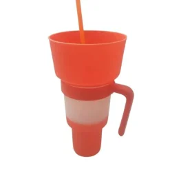 The Decor Haven Küche & Esszimmer|Outdoor-Artikel-2-in-1 Snack- und Getränkehalter Cup