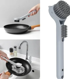 The Culinary Kit Küche & Esszimmer-2in1 Spülbürste mit langem Griff