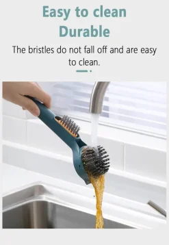 The Culinary Kit Küche & Esszimmer-2in1 Spülbürste mit langem Griff