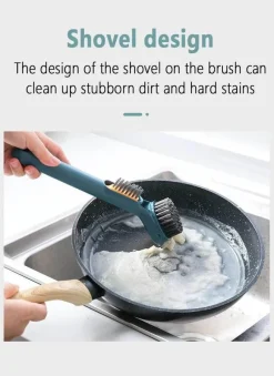 The Culinary Kit Küche & Esszimmer-2in1 Spülbürste mit langem Griff