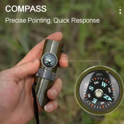 The Outdoor Vault Camping-Werkzeuge|Heimwerkzeuge-7-in-1-Überlebenswerkzeug – Tragbare Camping-Mehrzweckausrüstung