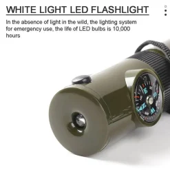 The Outdoor Vault Camping-Werkzeuge|Heimwerkzeuge-7-in-1-Überlebenswerkzeug – Tragbare Camping-Mehrzweckausrüstung