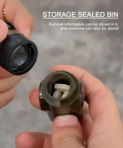 The Outdoor Vault Camping-Werkzeuge|Heimwerkzeuge-7-in-1-Überlebenswerkzeug – Tragbare Camping-Mehrzweckausrüstung