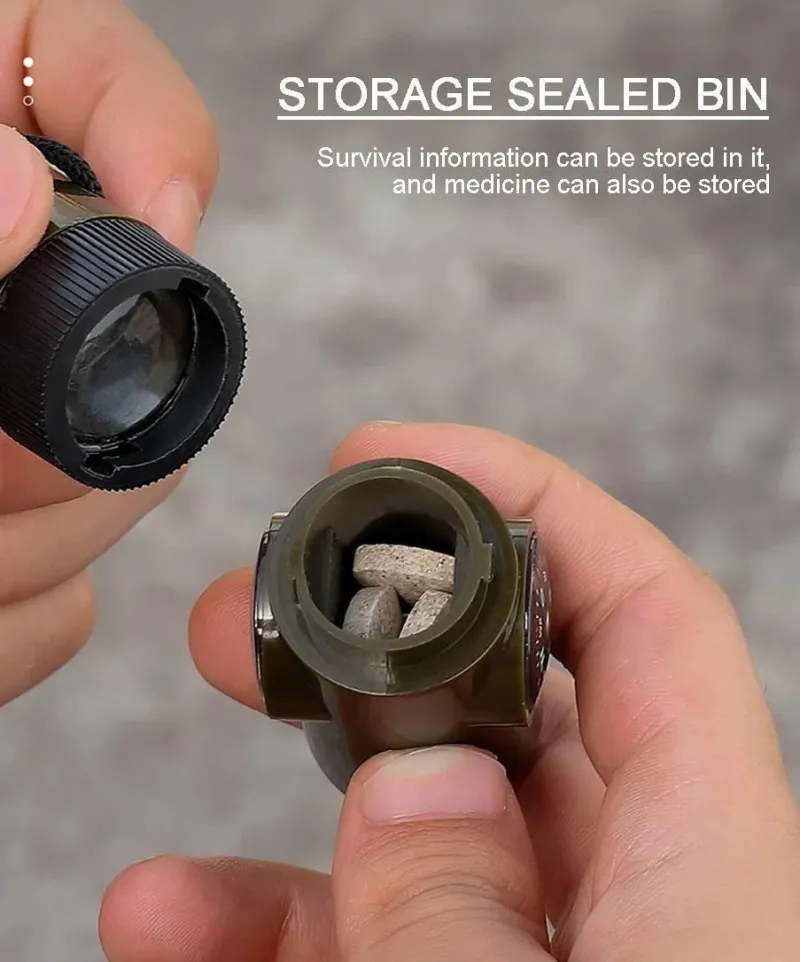 The Outdoor Vault Camping-Werkzeuge|Heimwerkzeuge-7-in-1-Überlebenswerkzeug – Tragbare Camping-Mehrzweckausrüstung