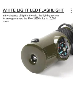 The Outdoor Vault Camping-Werkzeuge|Heimwerkzeuge-7-in-1-Überlebenswerkzeug – Tragbare Camping-Mehrzweckausrüstung