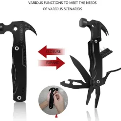 Roam Ready Outdoor-Artikel|Outdoor-Gadgets-14-in-1-Camping-Multifunktionswerkzeug aus Edelstahl – Tragbares Allzweckwerkzeug für den Außenbereich