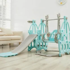 The Decor Haven Babyspielzeug-Indoor-Spielplatz-Rutschenset für Kinder – Multifunktionales Spielgerät