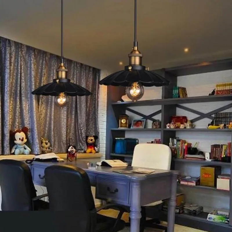 Comfort u0026 Style Beleuchtung-Industrial Hanging Lamp - Vintage Loft Iron Light Fixture