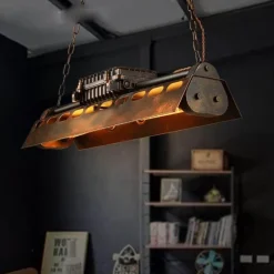 Comfort u0026 Style Beleuchtung-Industrial Iron Pendant Light - Loft Ceiling Fixture