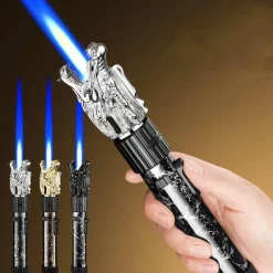 Cozy Living Camping-Werkzeuge|Camping Im Freien-Inferno Dragon Flame Feuerzeug – verstellbare, winddichte Fackel