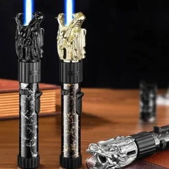 Cozy Living Camping-Werkzeuge|Camping Im Freien-Inferno Dragon Flame Feuerzeug – verstellbare, winddichte Fackel