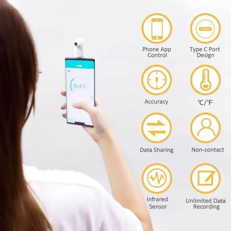 Kinder The Decor Haven Kinderwagen & Zubehör-Infrarot-Stirnthermometer – Tragbarer digitaler Temperaturscanner