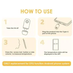 Kinder The Decor Haven Kinderwagen & Zubehör-Infrarot-Stirnthermometer – Tragbarer digitaler Temperaturscanner