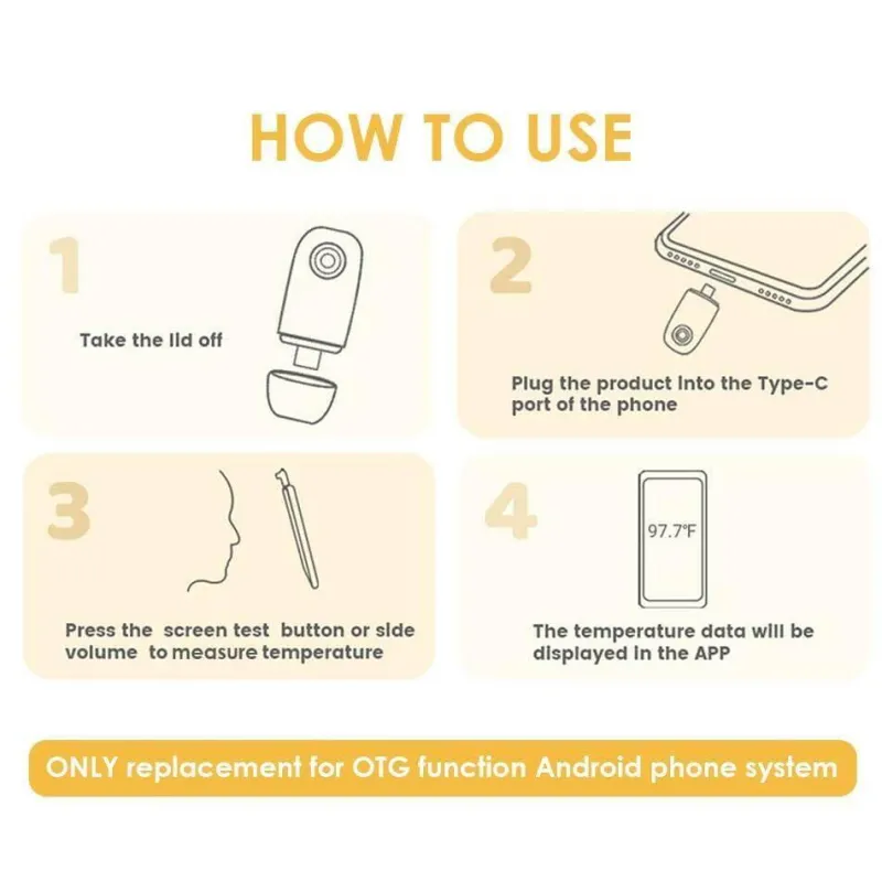 Kinder The Decor Haven Kinderwagen & Zubehör-Infrarot-Stirnthermometer – Tragbarer digitaler Temperaturscanner
