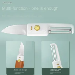 The Culinary Kit Küche & Esszimmer-2-in-1-Gemüseschäler und Mini-Kochmesser – Küchenwerkzeug