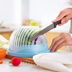 The Culinary Kit Küche & Esszimmer-3-in-1-Gemüseschneider – Küchenwerkzeug zur Lebensmittelzubereitung, Abtropfgestell