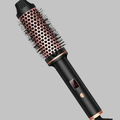 PureGlow Frauenpflege|Körperpflege-3-in-1-Ionen-Lockenwickler und Glätteisen – Professionelle beheizte Stylingbürste und Lockenstab mit Verbrühschutz