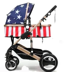 Kinder The Decor Haven Kinderwagen & Zubehör-3-in-1-Kinderwagen – Modernes, multifunktionales Hochlandschaftsdesign