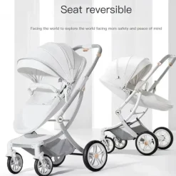Kinder The Decor Haven Kinderwagen & Zubehör-3-in-1-Kinderwagen im futuristischen Stil – vielseitiges Reisesystem