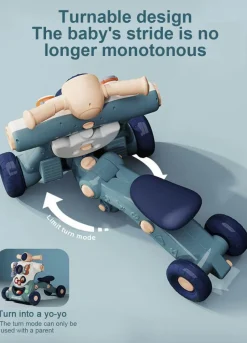 Kinder The Decor Haven Kinderwagen & Zubehör-3-in-1-Lauflernwagen für Babys – Anti-Rollover-Wagen