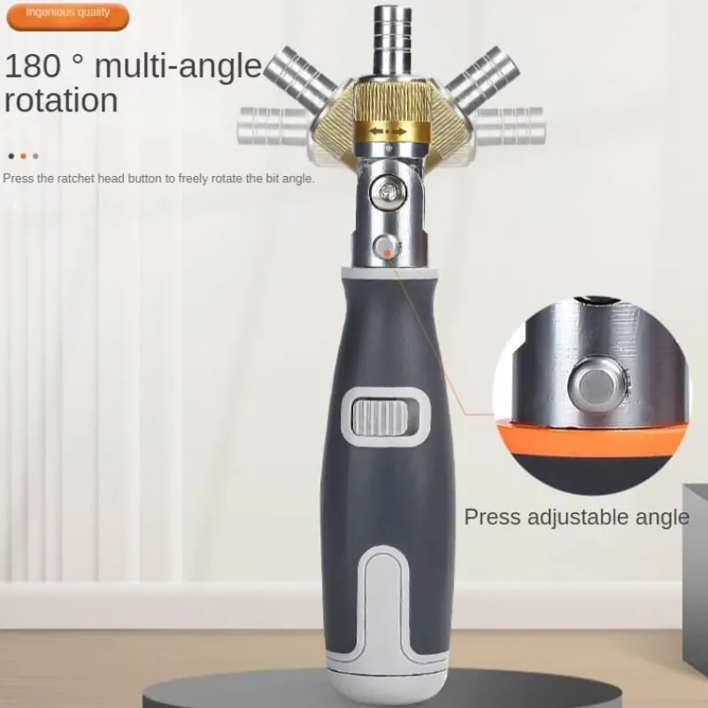 The Outdoor Vault Heimwerkzeuge|Outdoor & Garten-10-in-1-Mehrwinkel-Ratschenschraubendreher – Tragbares Werkzeug für vielseitigen Einsatz