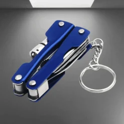 The Outdoor Vault Camping-Werkzeuge|Outdoor-Artikel-9-in-1-Multitool aus Aluminium mit Schlüsselanhänger – kompaktes, tragbares Entdeckerwerkzeug