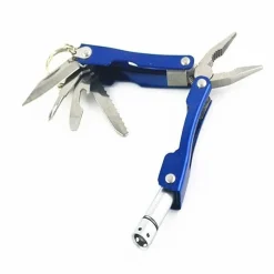 The Outdoor Vault Camping-Werkzeuge|Outdoor-Artikel-9-in-1-Multitool aus Aluminium mit Schlüsselanhänger – kompaktes, tragbares Entdeckerwerkzeug