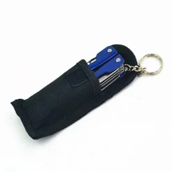 The Outdoor Vault Camping-Werkzeuge|Outdoor-Artikel-9-in-1-Multitool aus Aluminium mit Schlüsselanhänger – kompaktes, tragbares Entdeckerwerkzeug