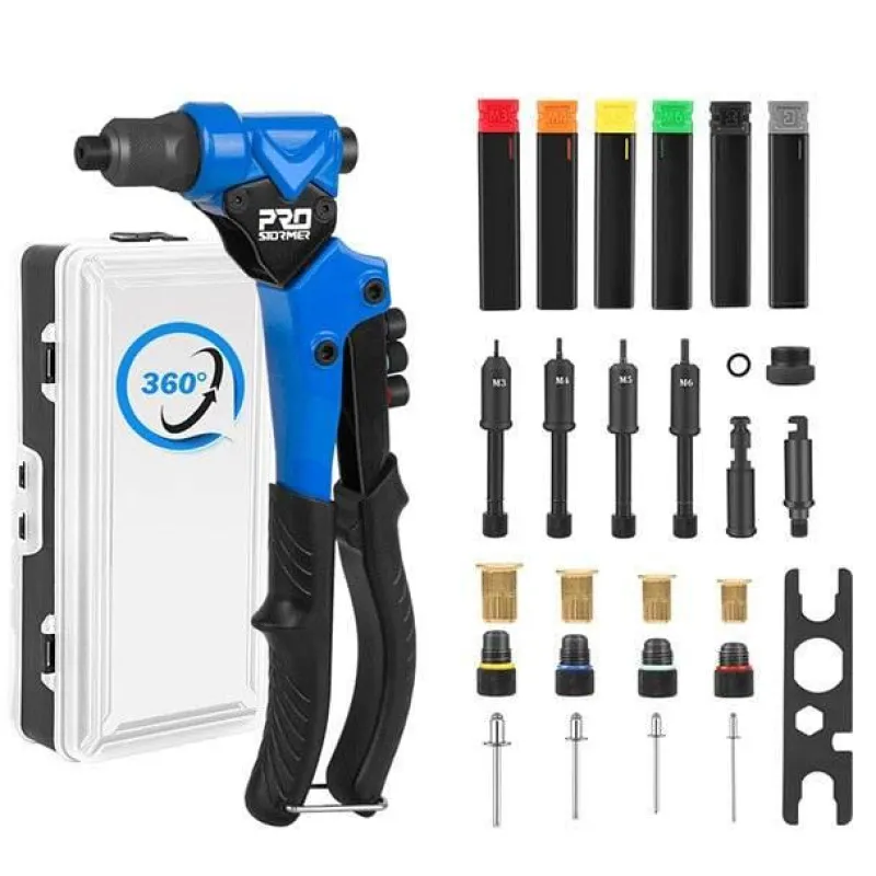 Roam Ready Outdoor-Artikel|Heimwerkzeuge-3-in-1-Nietmuttern-Werkzeugsatz – Handniet- und Mutternsetzer-Set