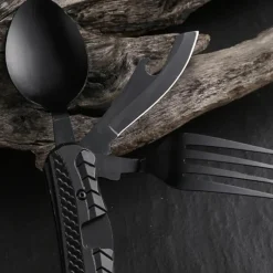 The Outdoor Vault Camping-Werkzeuge|Camping Im Freien-4-in-1-Reiseutensilienset – Tragbares Besteckwerkzeug