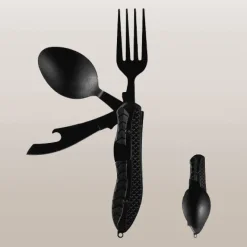 The Outdoor Vault Camping-Werkzeuge|Camping Im Freien-4-in-1-Reiseutensilienset – Tragbares Besteckwerkzeug