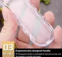 Deco Küche & Esszimmer-3-in-1-Rotationsschäler aus Edelstahl für Obst und Gemüse