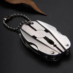 Gear Up u0026 Go Camping-Werkzeuge|Outdoor-Gadgets-6-in-1-Schlüsselanhänger-Werkzeugset – Faltbares Reise- und Camping-Essential