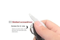 Gear Up u0026 Go Camping-Werkzeuge|Outdoor-Gadgets-6-in-1-Schlüsselanhänger-Werkzeugset – Faltbares Reise- und Camping-Essential