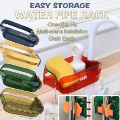 Space Savvy Küche & Esszimmer-2-in-1-Schwammhalter, Spülbecken-Organizer