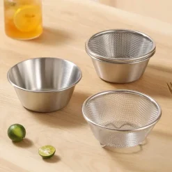 Decor Küche & Esszimmer-2-in-1-Siebset aus Edelstahl – Küchenkochwerkzeug