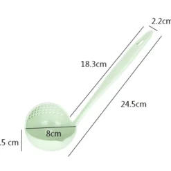 The Culinary Kit Küche & Esszimmer-2-in-1-Suppenlöffel – vielseitiges Küchenutensil