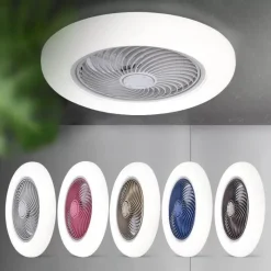 Comfort u0026 Style Beleuchtung-Intelligente Deckenleuchte – Leiser Luftventilator mit unsichtbaren Flügeln