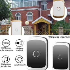 Comfort u0026 Style Gadgets Für Zuhause-Intelligente kabellose Türklingel mit Touch-Taste – WLAN-aktiviertes Klingeln