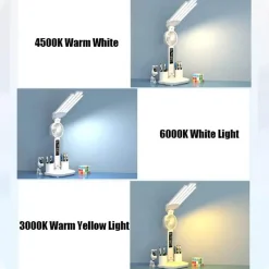 The Decor Haven Gadgets Für Zuhause-Intelligente multifunktionale Tischlampe – 3-in-1-Design mit vier Köpfen