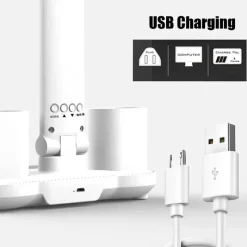 The Decor Haven Gadgets Für Zuhause-Intelligente multifunktionale Tischlampe – 3-in-1-Design mit vier Köpfen