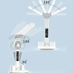 The Decor Haven Gadgets Für Zuhause-Intelligente multifunktionale Tischlampe – 3-in-1-Design mit vier Köpfen