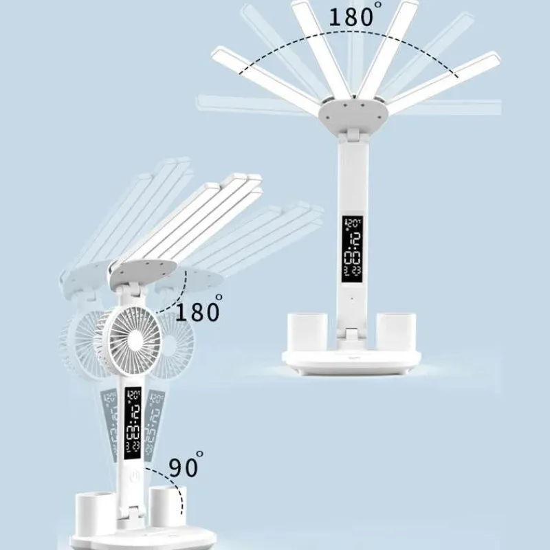 The Decor Haven Gadgets Für Zuhause-Intelligente multifunktionale Tischlampe – 3-in-1-Design mit vier Köpfen