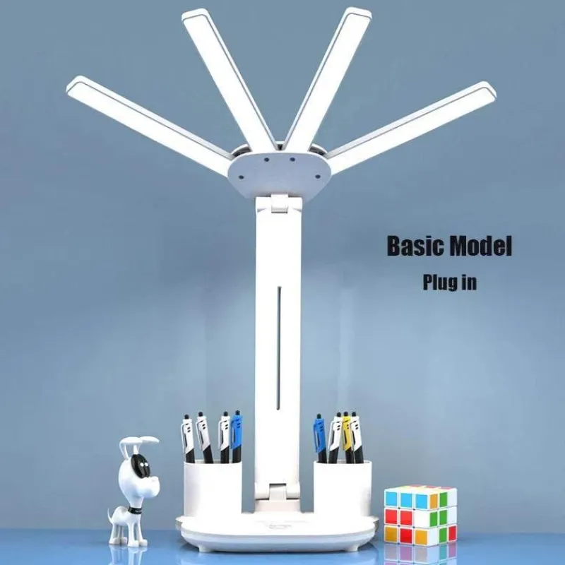 The Decor Haven Gadgets Für Zuhause-Intelligente multifunktionale Tischlampe – 3-in-1-Design mit vier Köpfen