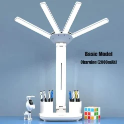 The Decor Haven Gadgets Für Zuhause-Intelligente multifunktionale Tischlampe – 3-in-1-Design mit vier Köpfen