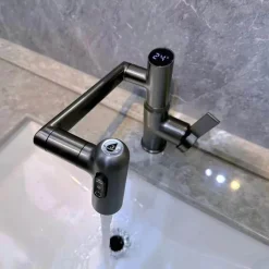 The Culinary Kit Küche & Esszimmer-Intelligenter digitaler Wasserhahn mit mehrfach einstellbarer Geschwindigkeit