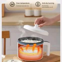 Decor Küche & Esszimmer-Intelligenter elektrischer Reiskocher – Automatisches Kochen zu Hause mit zwei Schichten leicht gemacht