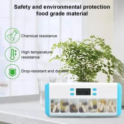 Tranquil Touch Mobilitäts- Und Support-Tools|Gesundheits-Gadgets-Intelligenter Pillen-Organizer mit Alarm – Automatische Erinnerungsbox