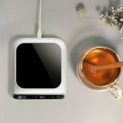 The Cozy Mug Küche & Esszimmer-Intelligenter USB-Tassenwärmer-Untersetzer – Elegantes Kaffee-Wärme-Schreibtisch-Accessoire